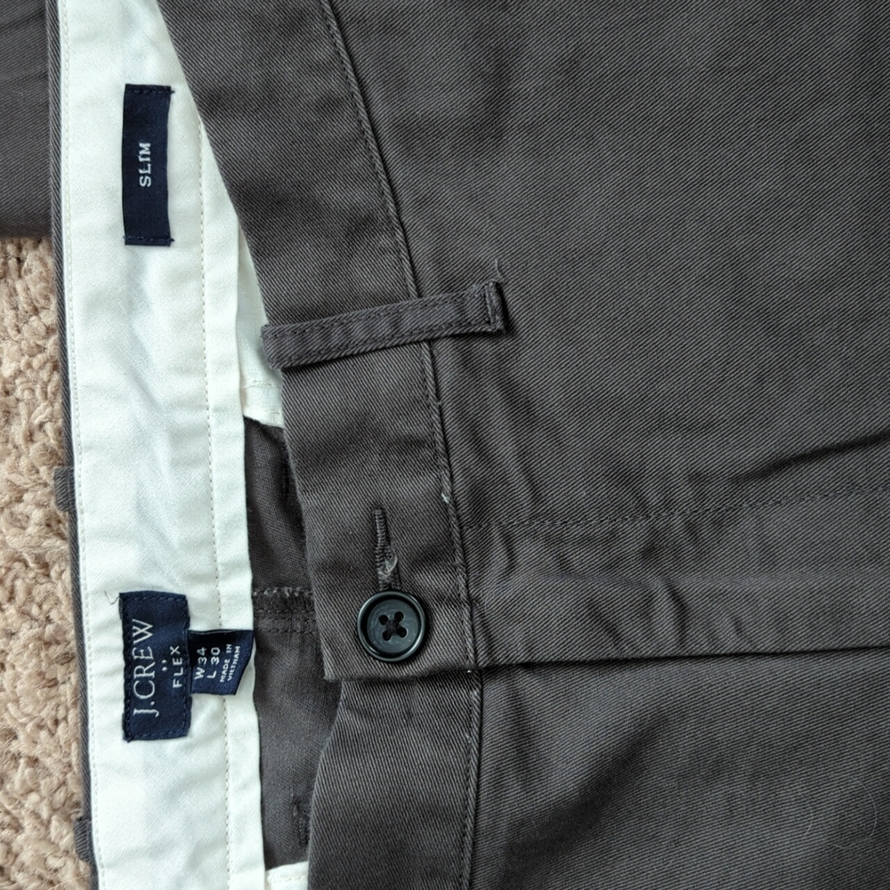 J. Crew Factory Chinos (Dark Gray)